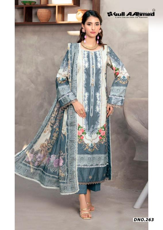 Gull aahmed lawn vol 34 kurtis wholesale in vishal mart chittoor